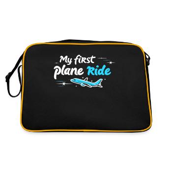 My First Flight First Time Flying - Retro Bag - black/gold - Back
