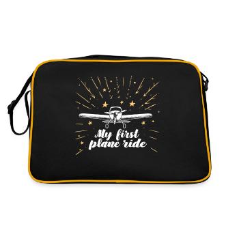 My First Flight First Time Flying - Retro Bag - black/gold - Back