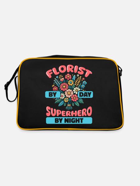 Fleuriste Fleuriste Fleuriste - Sac Retro - noir/or - Dos