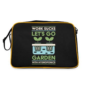 Hydroponics Aqua Culture - Retro Bag - black/gold - Back