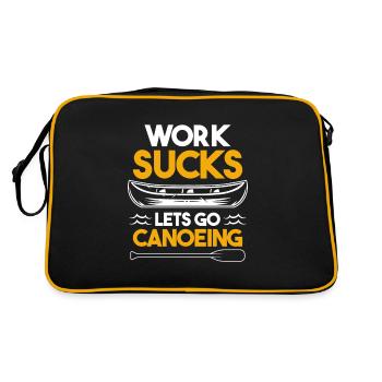 Canot canoë canoë - Sac Retro - noir/or - Dos