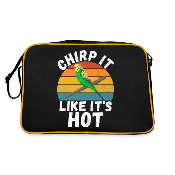 Budgie Gift - Retro Bag - black/gold - Back