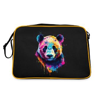 Panda - Sac Retro - noir/or - Dos