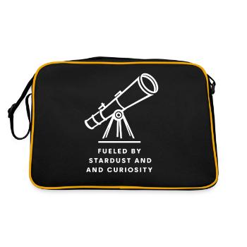 Driven by stardust and curiosity - Retro Bag - black/gold - Back