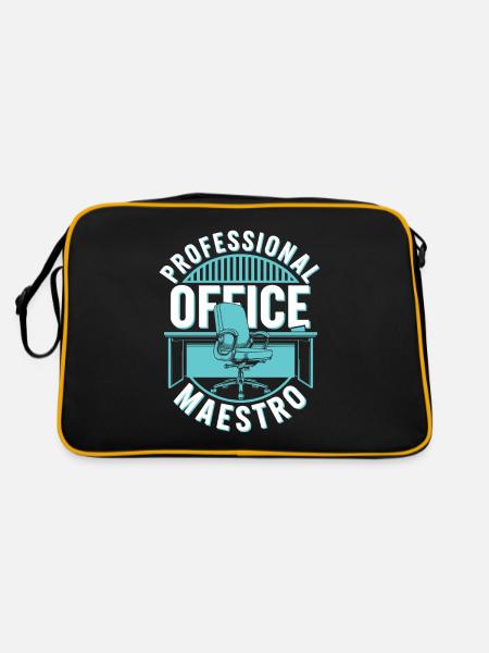 Administrateur - Sac Retro - noir/or - Dos