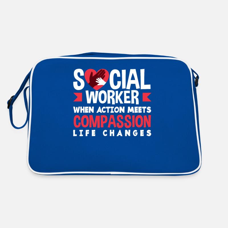 Social workers when action lives with compassion Retro Bag