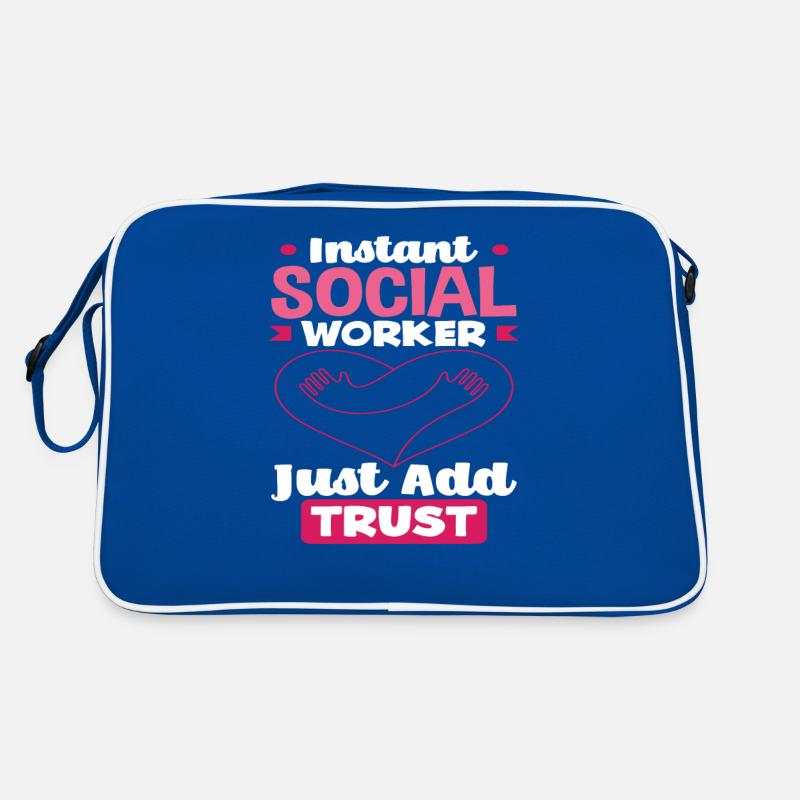 Instant Sozialarbeiter Einfach Vertrauen Retro Tasche