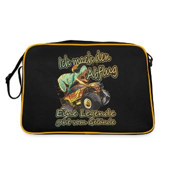 T-Rex & Monster Truck - I'll Take Off, Legend - Retro Bag - black/gold - Back
