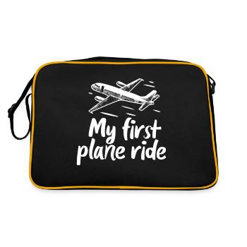 My First Flight First Time Flying - Retro Bag - black/gold - Back