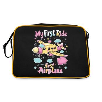 My First Flight First Time Flying - Retro Bag - black/gold - Back