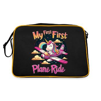 My First Flight First Time Flying - Retro Bag - black/gold - Back