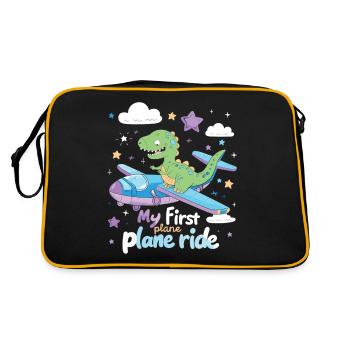 My First Flight First Time Flying - Retro Bag - black/gold - Back