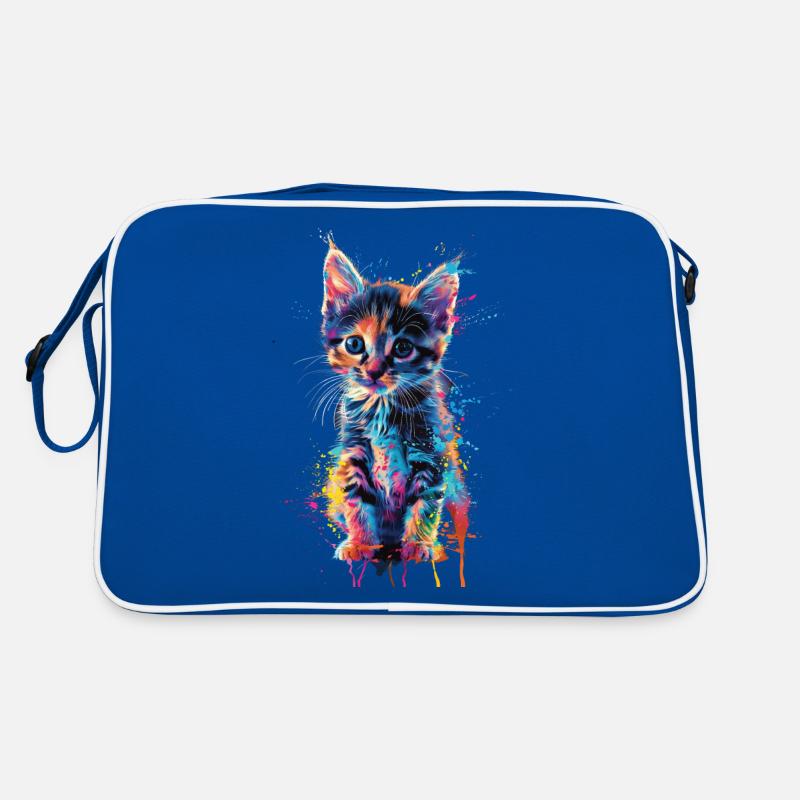 Katze Retro Tasche