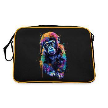 Gorille - Sac Retro - noir/or - Dos