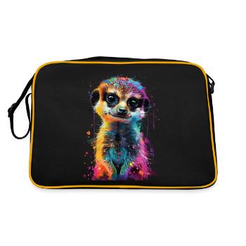 Meerkat - Retro Bag - black/gold - Back