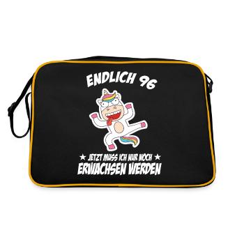 96 Anniversaire Paroles positives pour 96 Anniversaire - Sac Retro - noir/or - Dos
