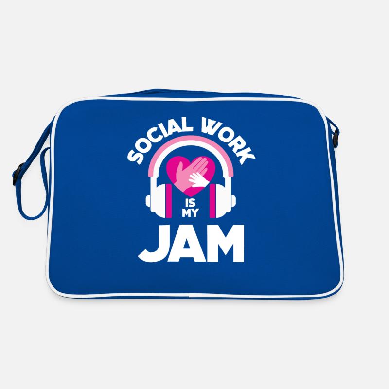 Social work is my thing Retro Bag