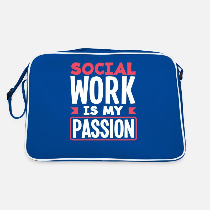 Social work is my passion Retro Bag