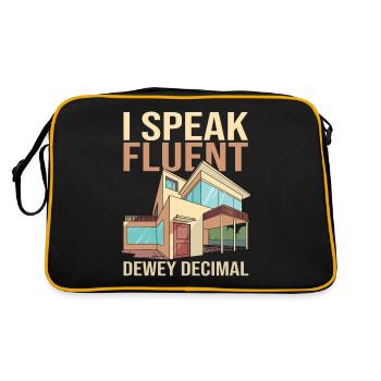 Architekt Architektur - Retro Tasche - Schwarz/Gold - Hinten