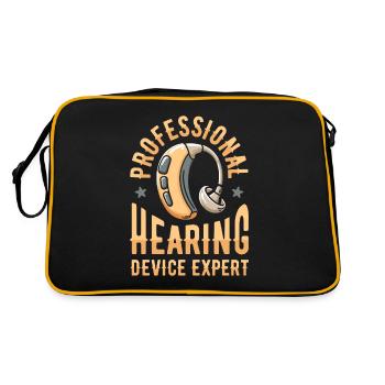 Hearing aid specialist - Retro Bag - black/gold - Back