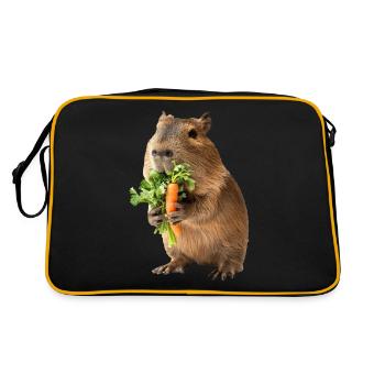 Capybara - Sac Retro - noir/or - Dos