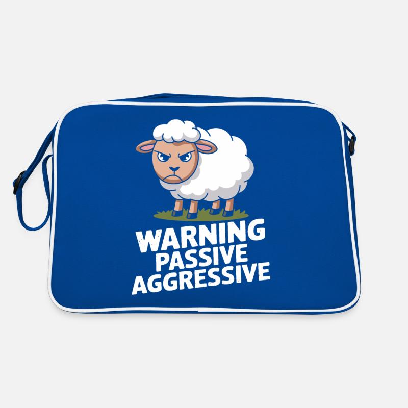Beware Passive Aggressive Sheep Retro Bag