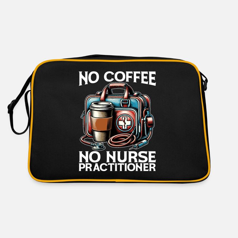 Infirmière praticienne Pas de café Pas d’infirmière Amateur de café Sac Retro