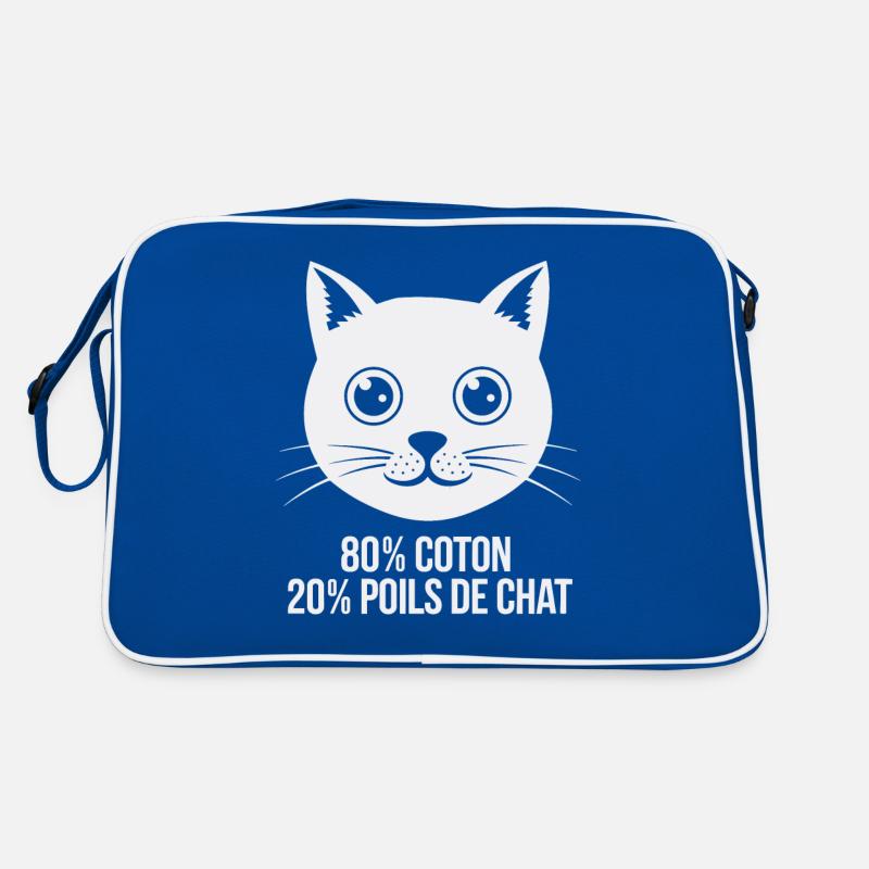 80% Coton 20% Poils De Chat Humour Chatons Sac Retro