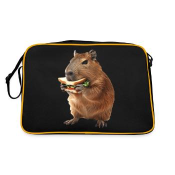 Capybara - Sac Retro - noir/or - Dos