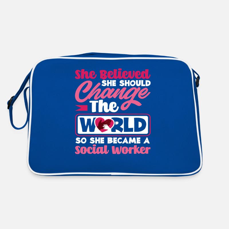 Sie Glaubte Sie Sollte Die Welt Verändern Retro Tasche