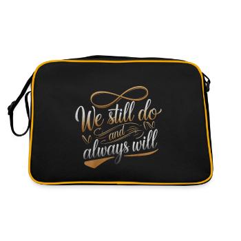 We Still Do And Always Will 4 - Retro Tasche - Schwarz/Gold - Hinten
