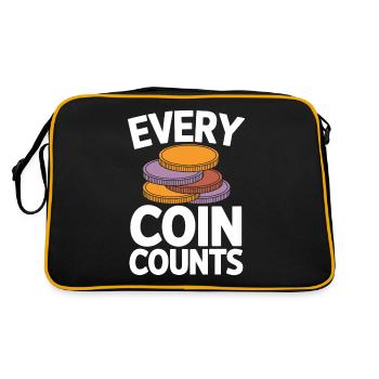 Every Coin Counts Numismatics Lovers - Retro Bag - black/gold - Back