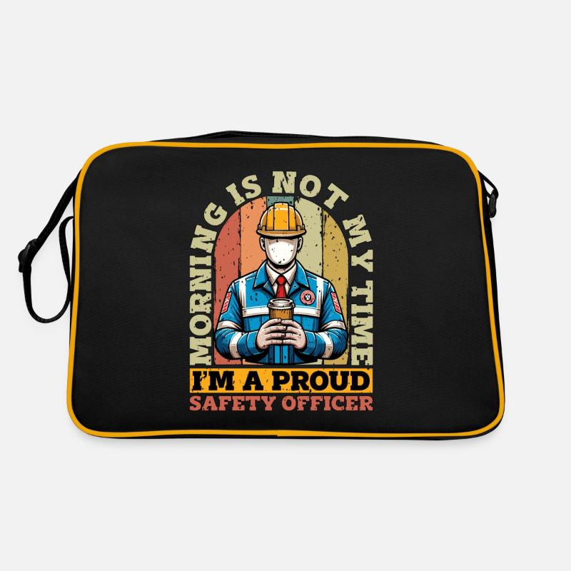 Agent de sécurité Le matin n’est pas mon temps Sécurité Sac Retro