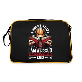 Agent de sécurité Une courte histoire Je suis un responsable de la sécurité - Sac Retro - noir/or - Dos