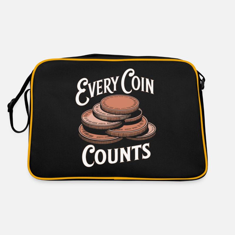 Every coin counts Numismatics Enthusiasm Retro Bag