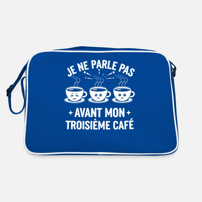 I don't speak until my third morning coffee Retro Bag