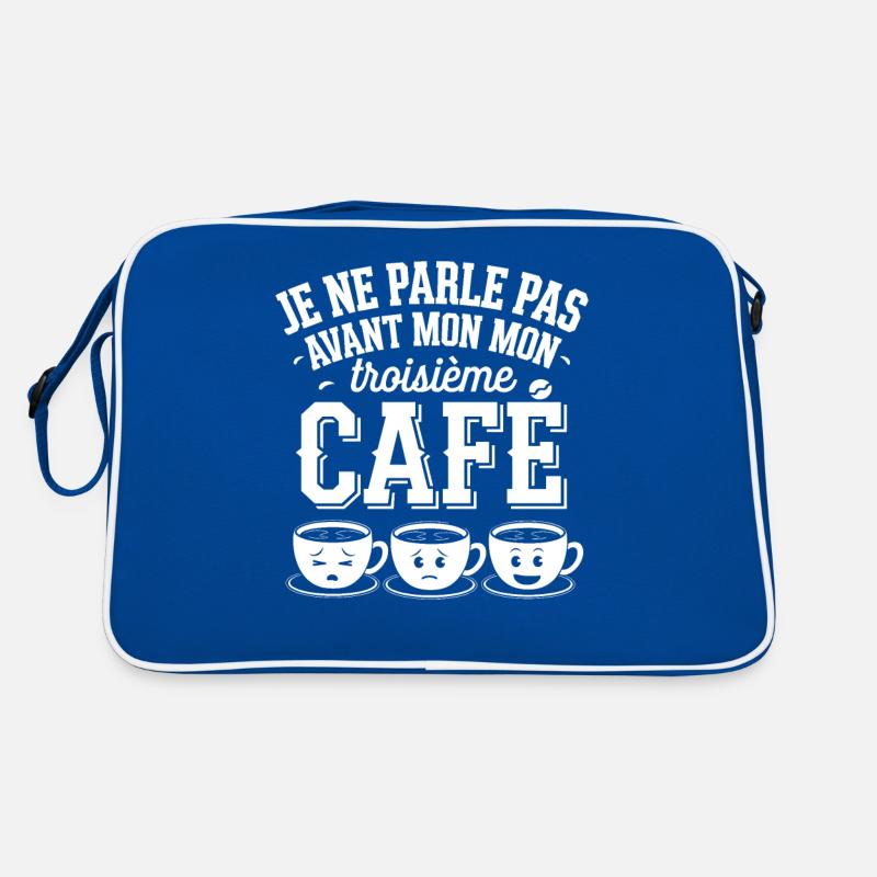 I don't speak until my third caffeine coffee Retro Bag
