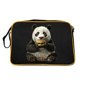 Panda - Sac Retro - noir/or - Dos
