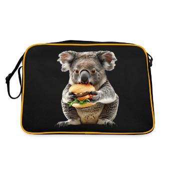 Koala - Sac Retro - noir/or - Dos