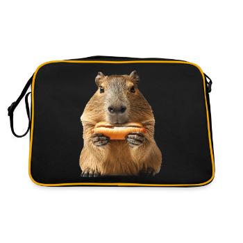 Capybara - Sac Retro - noir/or - Dos
