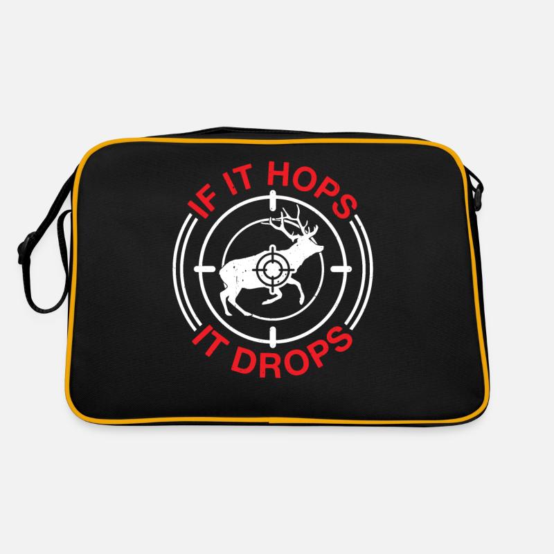 If It Hops It Drops 6 Retro Tasche