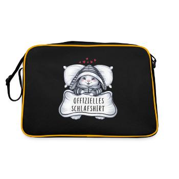 Chemise de nuit officielle Sweet Bunny - Sac Retro - noir/or - Dos