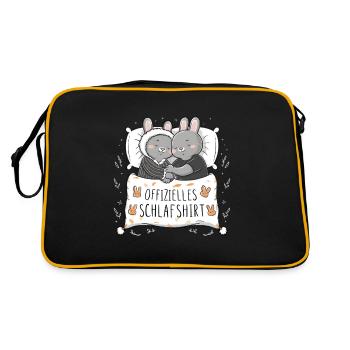 Chemise de nuit officielle Cute Bunny Bunny Pair - Sac Retro - noir/or - Dos