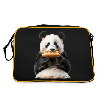 Panda - Sac Retro - noir/or - Dos