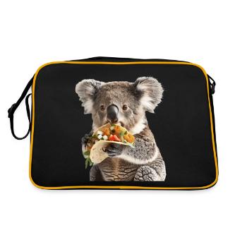 Koala - Sac Retro - noir/or - Dos