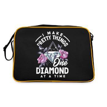 Accessories for Diamond Art Diamond Painter - Retro Bag - black/gold - Back