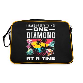 Accessories for Diamond Art Diamond Painter - Retro Bag - black/gold - Back