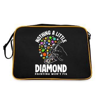 Accessories for Diamond Art Diamond Painter - Retro Bag - black/gold - Back