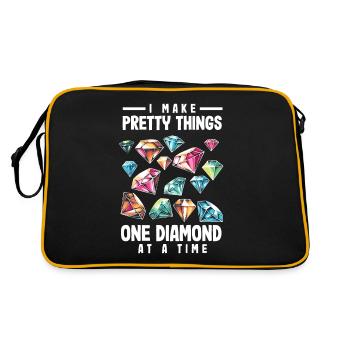 Accessories for Diamond Art Diamond Painter - Retro Bag - black/gold - Back
