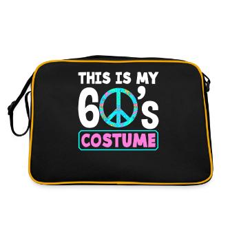 C’est mon costume des années 60 - Sac Retro - noir/or - Dos